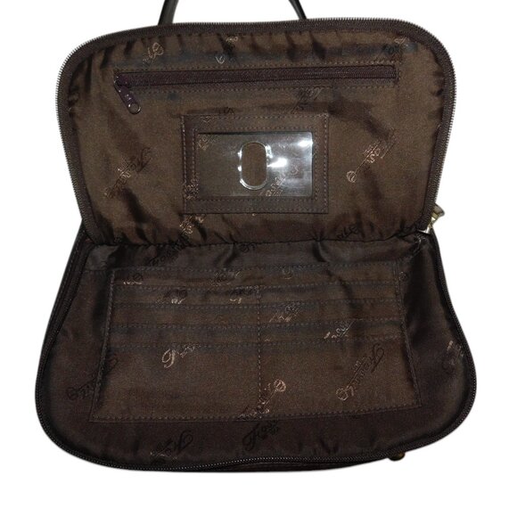 Fossil Brown Leather Handbag Shoulder Bag Purse - Picture 3 of 11